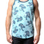 Distortion Capri Blue Tiger AOP Tank Top