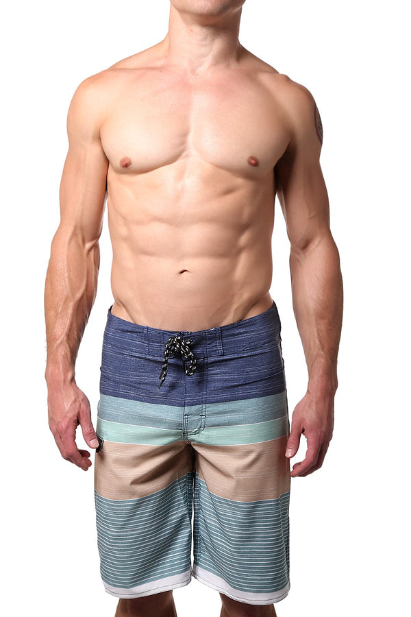 Distortion Salt Water/Sand Striped Boardshort
