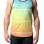 Distortion Teal Tropic Sublimated Ombre Rainbow Tank Top