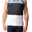 Distortion Vallarta Blue Front Cut/Sew Colorblock Tank Top