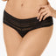 Dkny Classic Cotton Embroidered-waist Thong Underwear Dk5025 Black