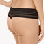Dkny Classic Cotton Embroidered-waist Thong Underwear Dk5025 Black