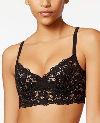 Dkny Classic Lace Longline Demi Bra Dk4010 Black