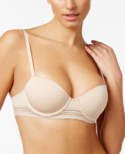 Dkny Lace-trim Balconette Bra Dk4007 Cashmere- Nude 01 thumbnail 1