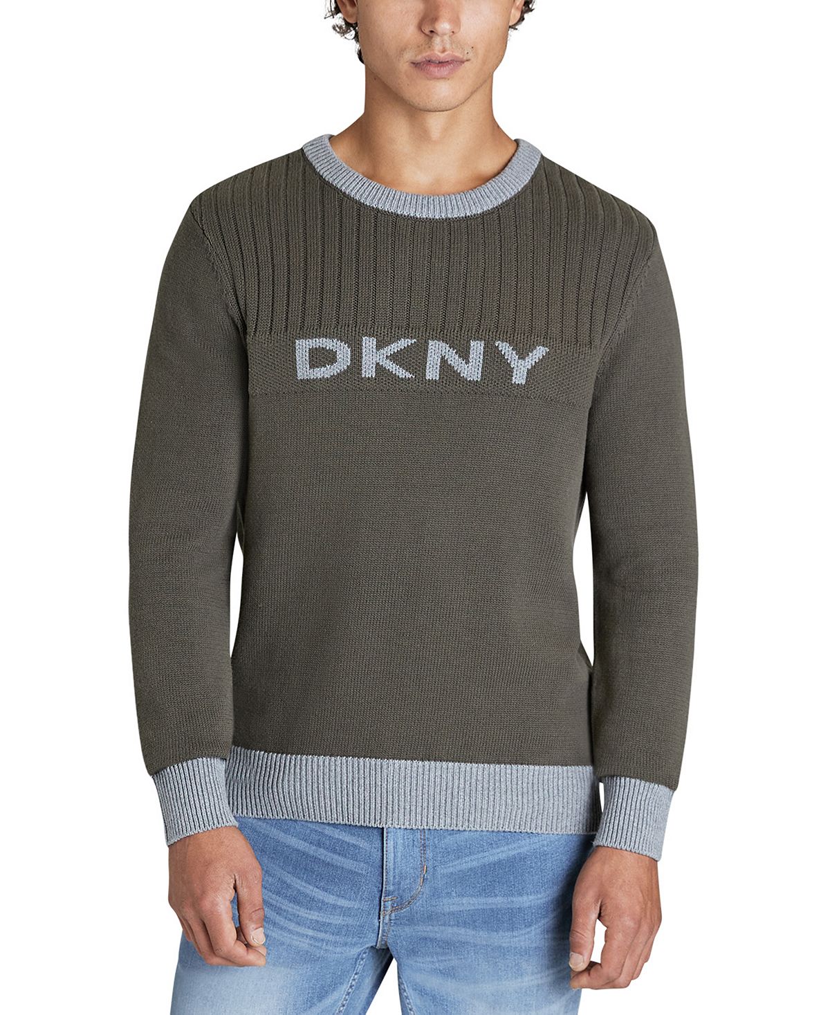 Dkny Logo Sweater Military