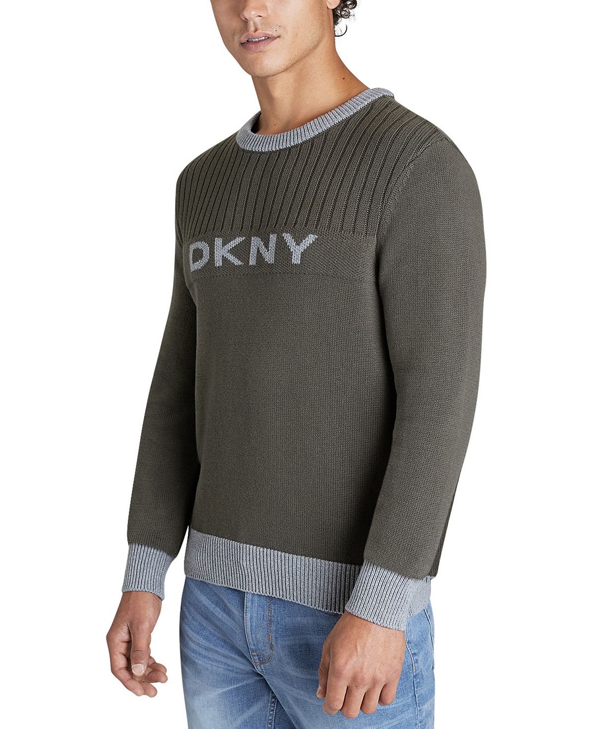 Dkny Logo Sweater Military