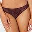 Dkny Modern Lace Satin-trim Thong Underwear Dk5013 Purple