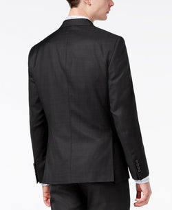 Dkny Modern-fit Stretch Textured Wool Suit Jacket Black thumbnail 2