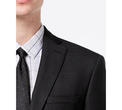 Dkny Modern-fit Stretch Textured Wool Suit Jacket Black thumbnail 3