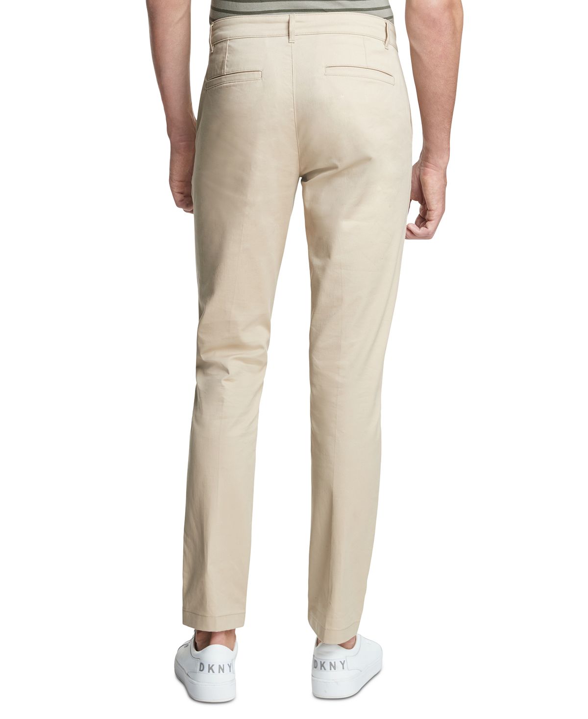 Dkny Straight-fit Core Twill Pants Sand