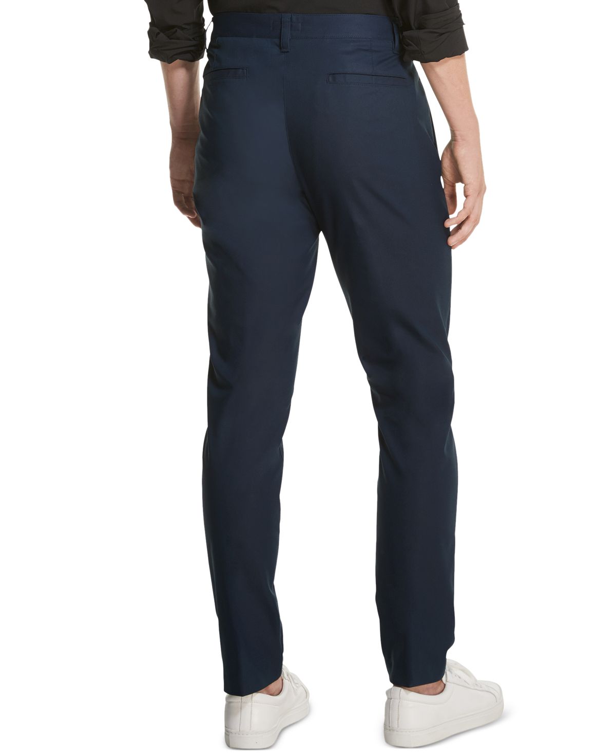 Dkny Straight-fit Tech Pants Navy Blazer