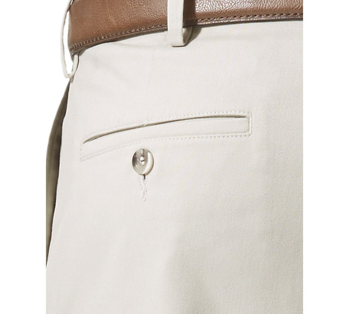 Dockers Comfort Relaxed Pleated Cuffed Fit Khaki Stretch Pants Light Gray
