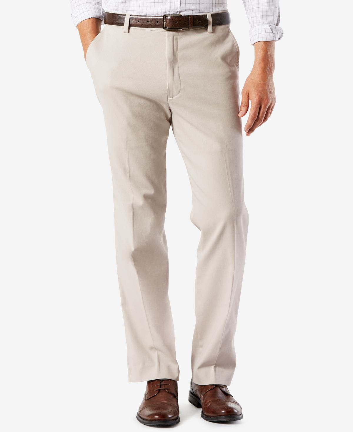 Dockers Easy Classic Fit Khaki Stretch Pants Cloud