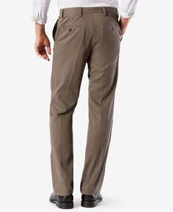 Dockers Easy Classic Pleated Fit Khaki Stretch Pants Dark Pebble thumbnail 3