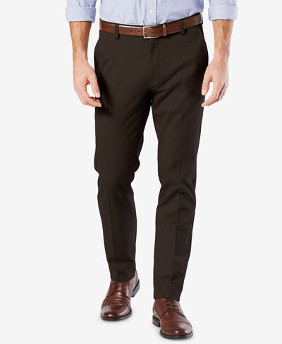 Dockers Easy Slim Fit Khaki Stretch Pants Coffee Bean