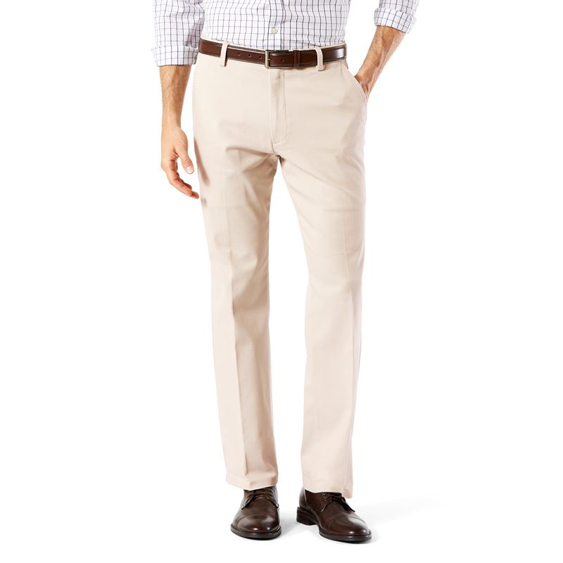 Dockers Men's Straight Fit Easy Khaki with Stretch White