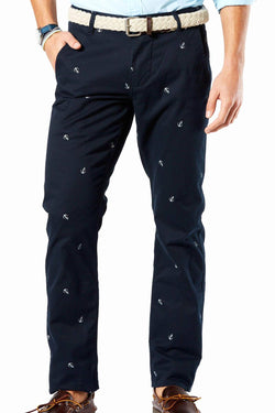 Dockers Navy Slim-Tapered Alpha Anchor-Print Pant thumbnail 1