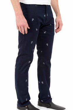 Dockers Navy Slim-Tapered Alpha Anchor-Print Pant thumbnail 4