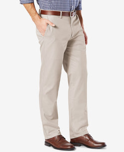 Dockers ' Signature Lux Cotton Straight Fit Stretch Khaki Pants Cloud thumbnail 2