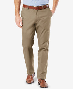 Dockers ' Signature Lux Cotton Straight Fit Stretch Khaki Pants New British Khaki thumbnail 1