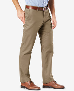 Dockers ' Signature Lux Cotton Straight Fit Stretch Khaki Pants New British Khaki thumbnail 3