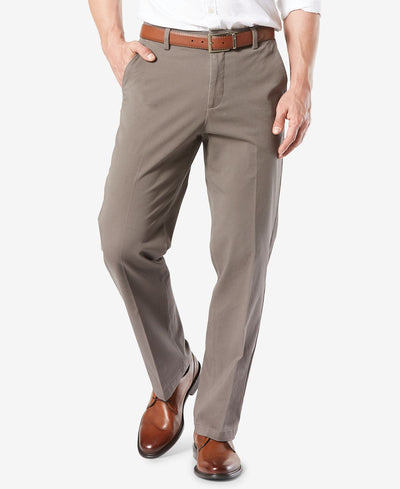 Dockers Workday Smart 360 Flex Classic Fit Khaki Stretch Pants Med Brown