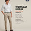 Dockers Workday Smart 360 Flex Classic Fit Khaki Stretch Pants Med Brown