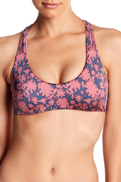 Dolce Vita Dusty Rose Macrame Back Bikini Top thumbnail 1