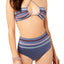 Dolce Vita Kokomo Embroidered Bandeau Bikini Top in Pigeon Blue
