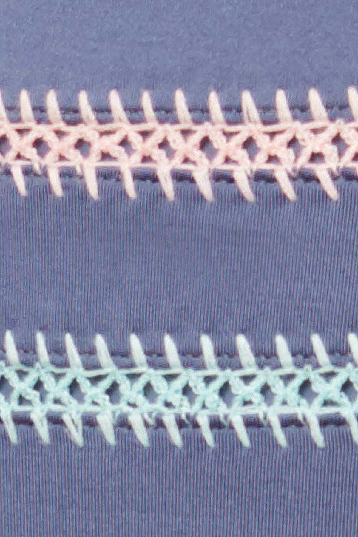 Dolce Vita Kokomo Embroidered Bandeau Bikini Top in Pigeon Blue