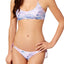 Dolce Vita Lavender Seashell Print Bralette Bikini Top