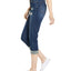 Dollhouse Juniors' Roll-cuff Button-fly Jeans Driftwood Wash