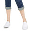 Dollhouse Juniors' Roll-cuff Button-fly Jeans Driftwood Wash