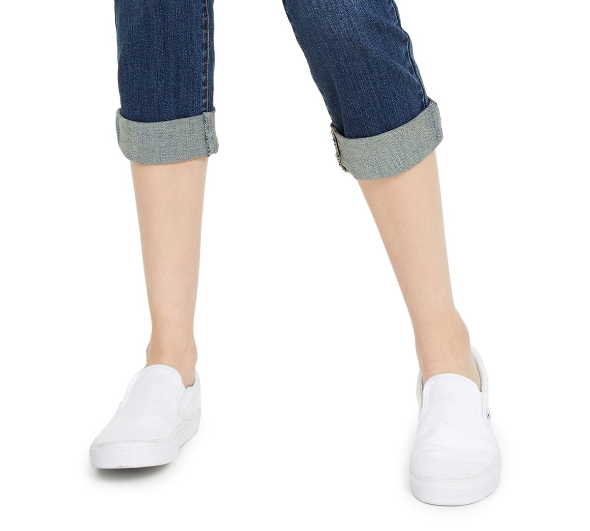 Dollhouse Juniors' Roll-cuff Button-fly Jeans Driftwood Wash