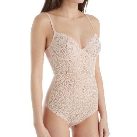 Donna Karan's DKNY DK7002 Classic Lace Bodysuit Pink