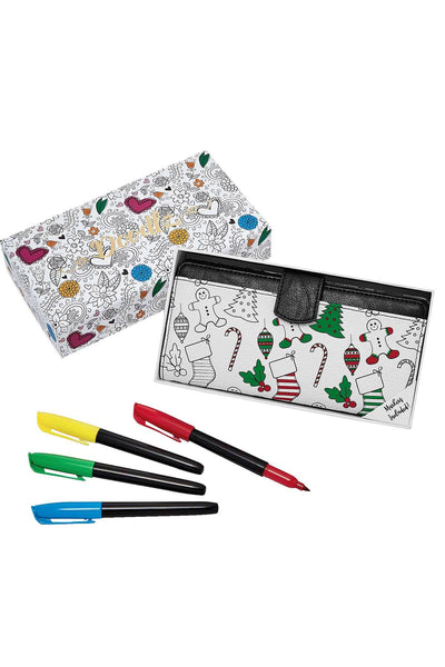 Doodlz Gingerbread Coloring Wallet