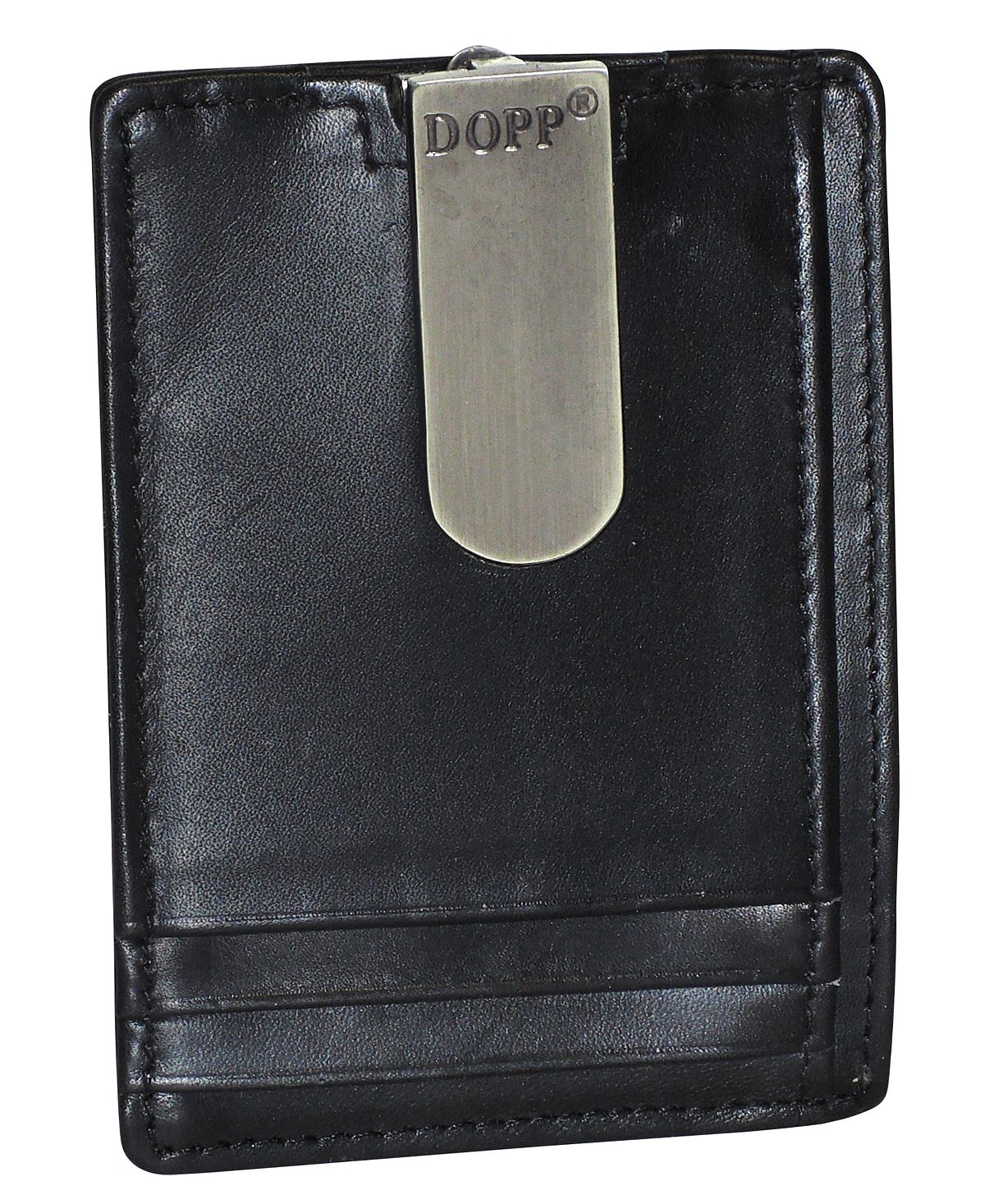 Dopp Regatta Front Pocket Money Clip Wallet Black