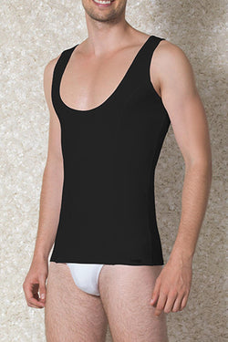 Doreanse Black Athletic Big Scoop Tank thumbnail 1