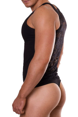 Doreanse Black Lace Back Tank Top thumbnail 2