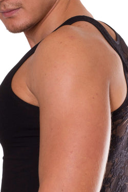 Doreanse Black Lace Back Tank Top thumbnail 4