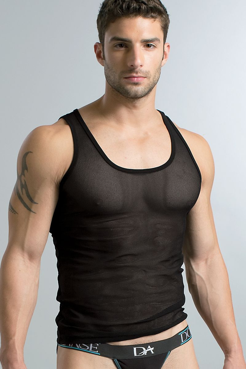 Doreanse Black Mesh Tank Top
