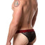 Doreanse Black/Red Double-Layer Lace Bikini Brief