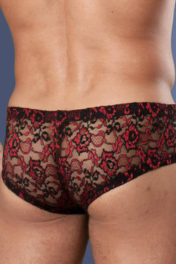 Doreanse Red Mini Lace Trunk thumbnail 3