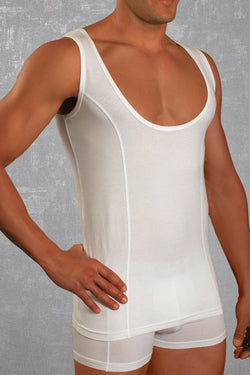 Doreanse White Athletic Big Scoop Tank thumbnail 1
