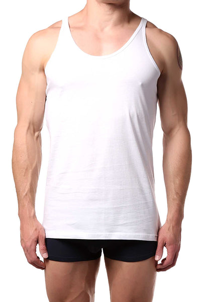 Doreanse White Narrow Strap Athletic Tank