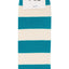 Drake & Hutch Aqua/White Candy Stripe Unisex Crew Sock