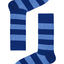 Drake & Hutch Blue/Sky Candy Stripe Unisex Crew Socks