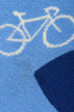 Drake & Hutch Blue 'Tour de Toes' Unisex Crew Socks thumbnail 3