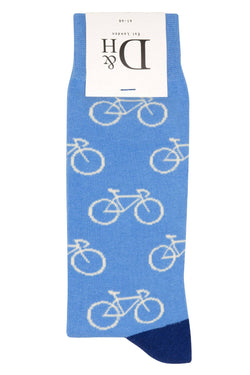Drake & Hutch Blue 'Tour de Toes' Unisex Crew Socks thumbnail 2