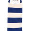 Drake & Hutch Blue/White Stripe Unisex Crew Socks